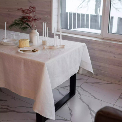 100% Pure Linen Tablecloths by Tintory Store