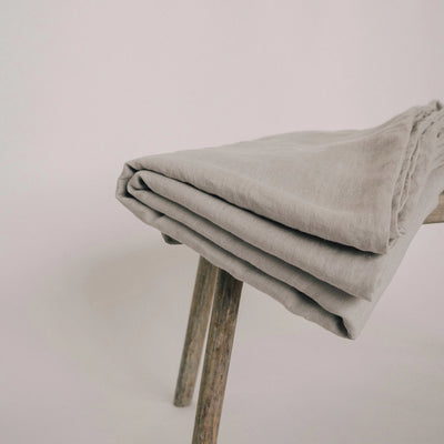 Buy Natural Linen Bedding Set 135x200 in Grey 7