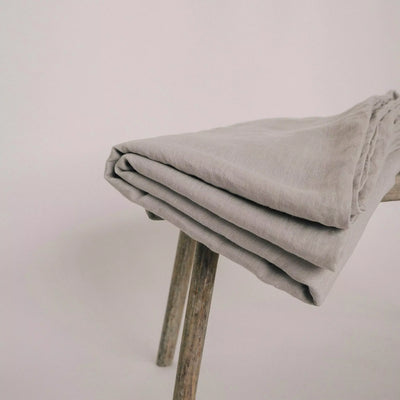 Add your Elegant Linen Bedding Set 200x200 in Grey 7