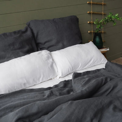 Linen bedding set 155x220 in Graphite