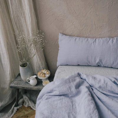 Buy Relaxed Linen Bedding Set 155x200 in Lavender Flower 4