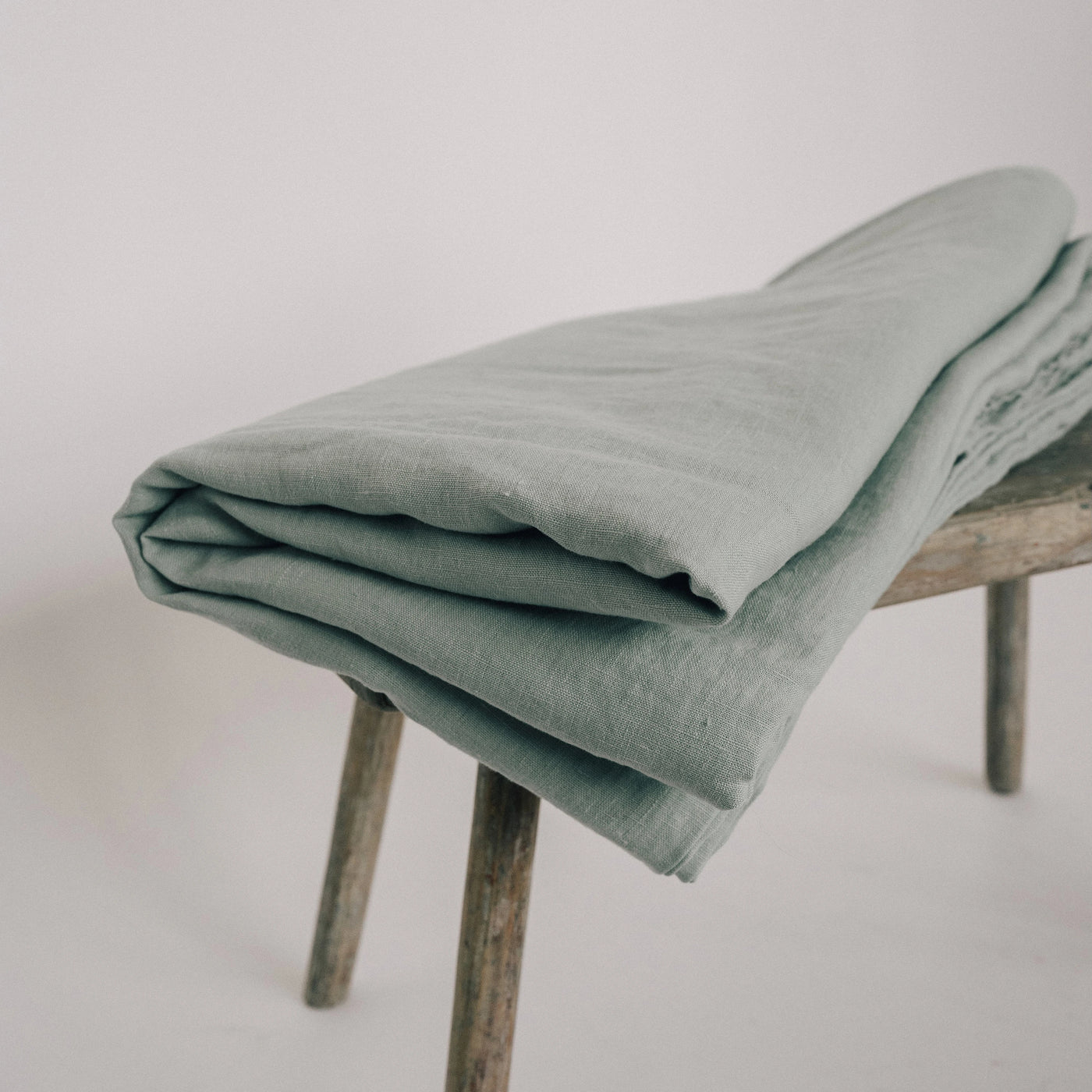 Discover High-quality Fitted Sheet 100% Linen Mint Green 7