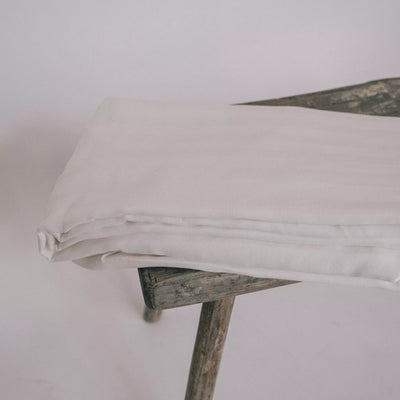 Acquista il lenzuolo d'ordinanza naturale in lino e cotone con riga bianca 6