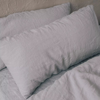 Check out Designer Linen Pillowcase Set in Grey 1