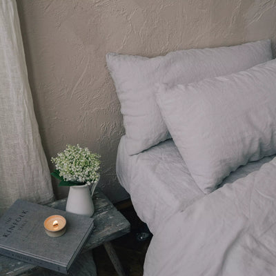 Check out Designer Linen Pillowcase Set in Grey