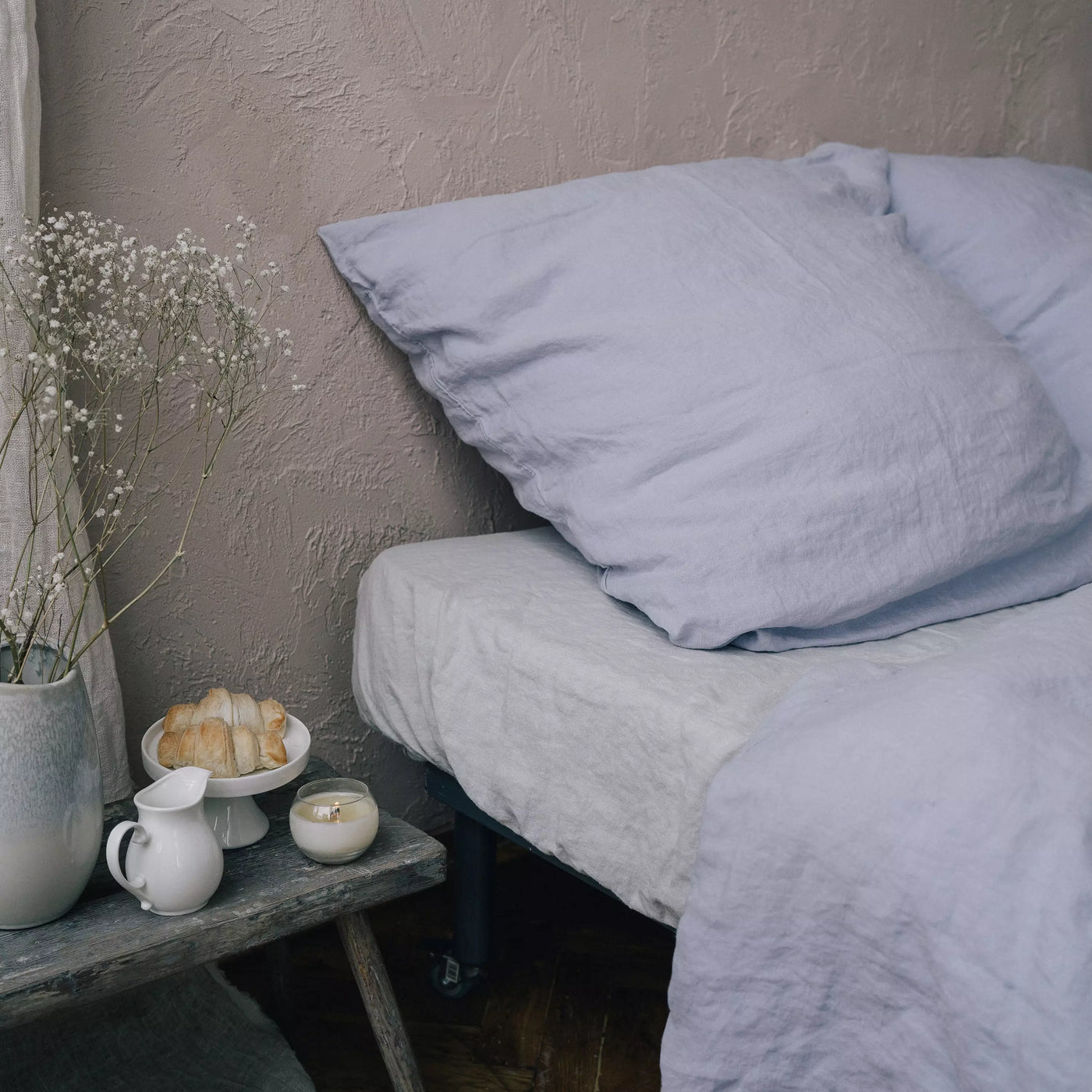 Explore Eco-friendly Linen Pillowcase Set in Lavender 3