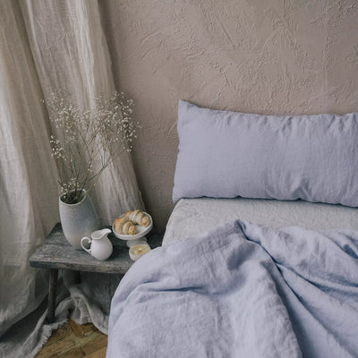 Explore Eco-friendly Linen Pillowcase Set in Lavender 4