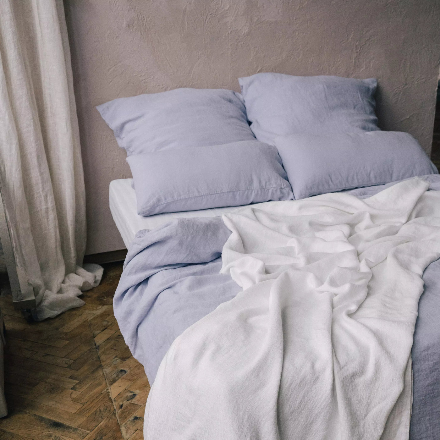 Explore Eco-friendly Linen Pillowcase Set in Lavender 5
