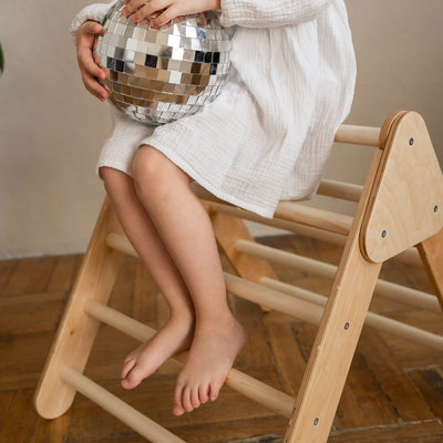 Erforscht Montessori Kinder Groß Handgefertigtes Pikler-Dreieck aus Holz 2