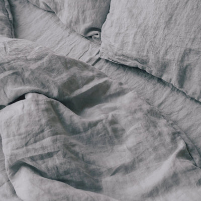 Linen bedding set 155x220 in Grey